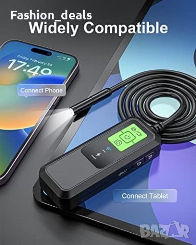 Нова Водоустойчива WiFi ендоскопска камера за инспекция с 8 светодиода, 2.0MP HD , снимка 2 - Друга електроника - 41467591