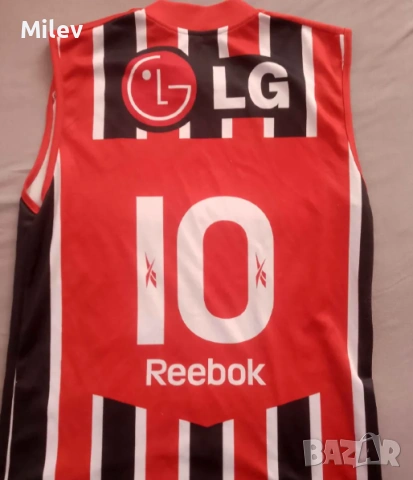 São Paulo FC 2009/10 Reebok LG №10 – тренировъчен потник оригинал, снимка 2 - Футбол - 53661430
