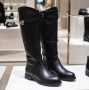 Равни ботуши - черна кожа, снимка 2