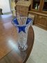 Страхотна антикварна немска ваза цветен кристал , снимка 5