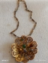 ВИНТИДЖ ФИЛИГРАННО КОЛИЕ ЦВЕТЕ с ЦВЕТНИ КАМЪНИ АХАТ УНИКАТ 34796, снимка 9