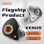 Кабелни IEM слушалки SGOR Venus Hybrid, полуоворен монитор,2DD драйвери,2 pin/0.78 mm конектор-3.5mm, снимка 3
