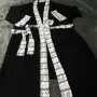 Черно ,бял Дамски Халат, снимка 1