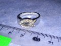 ИЗЯЩЕН МОДЕН КРИСТАЛЕН АРТ ПРЪСТЕН от ХРОМИРАНА НЕРЪЖДАЕМА СТОМАНА 37003, снимка 6