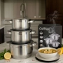 Cheffinger – комплект тенджери от неръждаема стомана, снимка 3