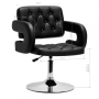 Фризьорски стол Hair System QS-B1801- черен, снимка 7
