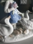 GDR статуетки 19-22см/ГДР Графентал стара немска порцеланова фигура-композиция/момиче с гъски-патки, снимка 8