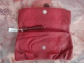 Нов Клъч от еко кожа в червено, снимка 3