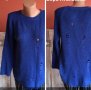 💙Пуловер в кралско син цвят с ефектни дупки🔵м/л🟦16 лв.🔝, снимка 1 - Блузи с дълъг ръкав и пуловери - 35665176
