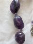 Комплект естествен камък аметист - Колие, обеци, гривна и висулка, снимка 5