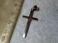 СТИЛЕН СРЕБЪРЕН КРЪСТ РОДИРАНО СРЕБРО S925 ПРОБА НАГРЪДНО КРЪСТЧЕ 36516, снимка 5
