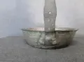Стар меден тиган ръчно изработен , снимка 6