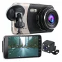 Видеокамера за автомобил дисплей 4.3 Full HD 1080p с предна и задна камера, снимка 1