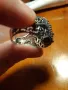 Масивен бутиков сребърен пръстен с огромен рубин, снимка 5