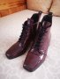 Дамски боти от естествен лак, снимка 5