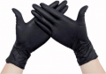 100бр черни TPE ръкавици за еднократна употреба!
