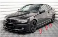 Добавки за прагове (липове) MAX за BMW 3 Серия E46 / E46 фейслифт (Piano Black), снимка 4