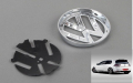 задна емблема сива хром  за VW Golf 7 MK7 110mm, снимка 2