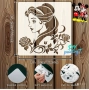Белл от Красавицата и Звяра стенсил шаблон украса торта боя Scrapbooking, снимка 1