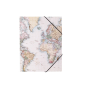  Елегантна папка, с Kарта на Света, 24x32 см, снимка 1 - Ученически пособия, канцеларски материали - 44740543