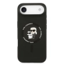 Оригинален кейс Karl Lagerfeld Silicone Double Heads And Circle agSafe, За iPhone 17 Air (6.9), Чере, снимка 2