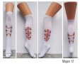 3/4 чорапи с фолклорни мотиви 102, снимка 1 - Дамски чорапи - 42269593
