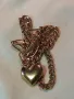 ИЗИСКАНО ПОЗЛАТЕНО МЕДНО КОЛИЕ с АРТ ВИСУЛКА СЪРЧИЦЕ с НУЖДА от ЗАКОПЧАЛКА 37379, снимка 10