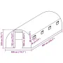 vidaXL Резервно покривало за парник (18 м²), 300x600x200 см, зелено, снимка 5