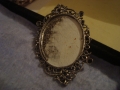 СРЕБРИСТ ВИНТИДЖ АРТ-ДЕКО СТИЛ МЕДАЛЬОН - РАМЧИЦА за СНИМКА 57691, снимка 4