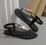 Дамски сандали с бухълче от камъчета, снимка 4