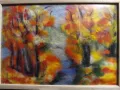 Картина от вълна ,, Есен" , снимка 3
