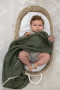 Babyly ленено одеяло 100х100 см – зелено, снимка 1