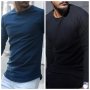 Мъжка модна тениска с дълъг ръкав, 2цвята - 023 , снимка 1 - Тениски - 41776955
