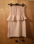 Нови летни рокли бяла и бежова дантела пеплум, снимка 9