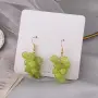 Свежо лятно изкушение обеци зелено грозде, снимка 5