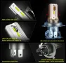 Sycreek комплект LED крушки за фарове H4 HB2 9003, 2 броя, 16000LM, 6500K студено бяло (№15), снимка 8