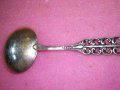 СТАРА НЕМСКА АЖУРНА КОЛЕКЦИОНЕРСКА ДЕСЕРТНА СРЕБЪРНА ЛЪЖИЧКА СРЕБРО 800 ПРОБА 43006, снимка 11
