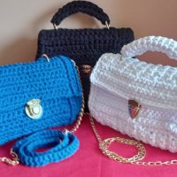 Дамски плетени чанти, снимка 2 - Чанти - 40634794