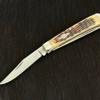Колекционерски джобен сгъваем нож с две остриета RR Trapper Classic. (RR22034), снимка 1 - Ножове - 42457776