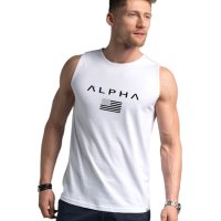 Тениски без ръкав Alpha Flag за спорт фитнес и ежедневие , снимка 3 - Тениски - 29574218