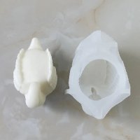 3D лебед с поставка за свещ свещник силиконов молд форма фондан смола гипс шоколад декор, снимка 3 - Форми - 42365058