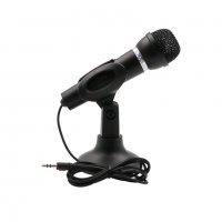 Микрофон MC302, 3.5mm, Черен, снимка 1 - Микрофони - 34387355