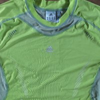  Adidas Men Techfit Preparation Funktionsshirt Slime - страхотна мъжка тениска, снимка 2 - Тениски - 34198884