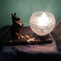 стара настолна лампа арт деко, снимка 5 - Настолни лампи - 38683155
