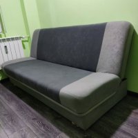 Разтегателен диван HEJLS сив, снимка 1 - Дивани и мека мебел - 42096984