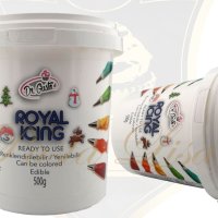 Смес за роял айсинг Royal İcing SekerSugar 500 гр белтъчна глазура за декориране на бисквитки, снимка 2 - Други - 28063367