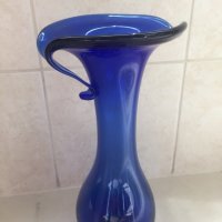 Стъклена ваза, снимка 1 - Вази - 41349553