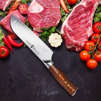 Нов кухненски нож от немска неръждаема стомана с ергономична дръжка за рязане кухня дом, снимка 6 - Прибори за хранене, готвене и сервиране - 39354769