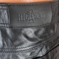 №4069 High Way НОВ Дамски кожен панталон с връзки, рокерия, снимка 4 - Аксесоари и консумативи - 41888031