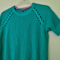 Tommy Hilfiger / M* / дамска лятна проветрива тениска / състояние: ново, снимка 10 - Тениски - 43929533